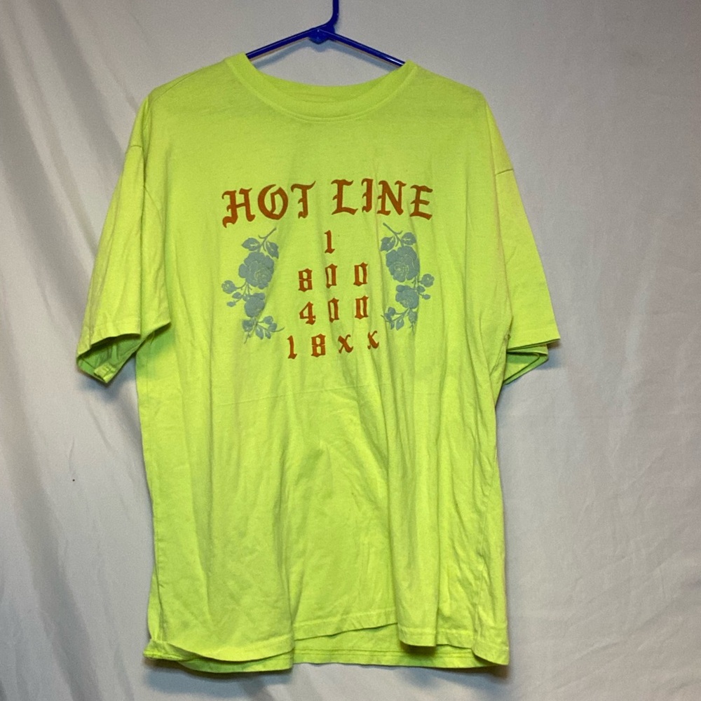 Velvet text neon tee